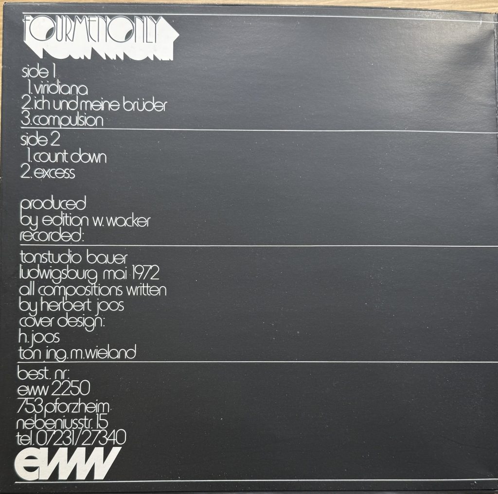 Four Men only - Mit Herbert Joos, Wilfried Eichhorn, Helmuth Zimmer, Rudi Thielmann