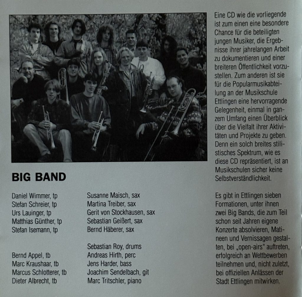 Big Band der Musikschule Ettlingen