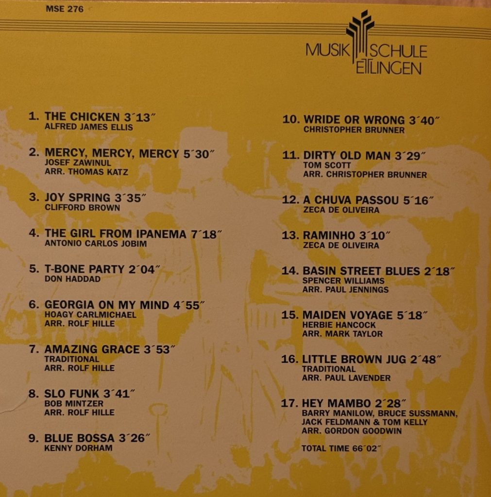 Jazz.Pop.Rock.Latin.Fusion - Combos und Big Bands der Musikschule Ettlingen -Big Band, Posaunen Big Band, Wrongplayers, No work Team, Blue Socks, Teaching a plant the Alphabet, Combo C