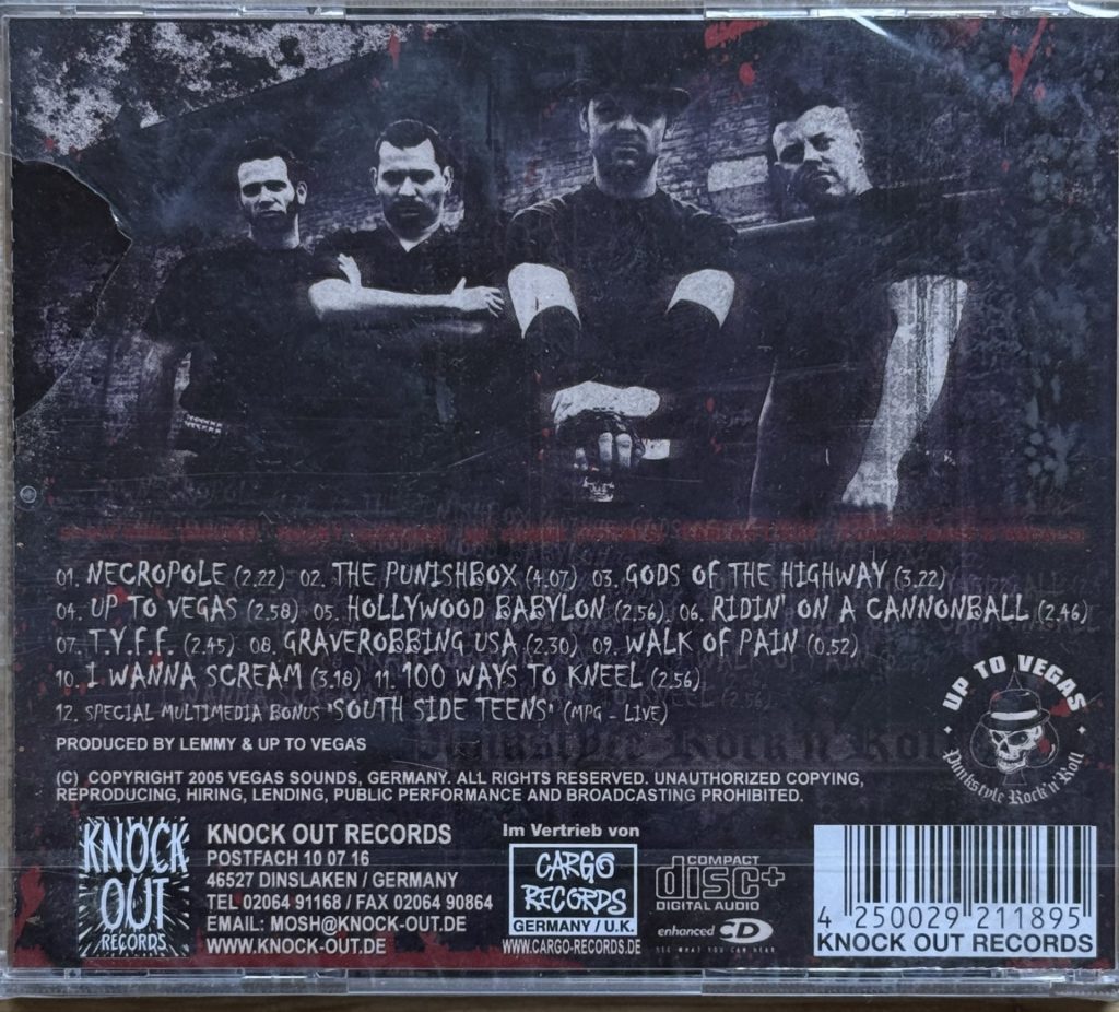 Up to vegas - Dumpstyle Rock'n'roll (CD) Rückseite