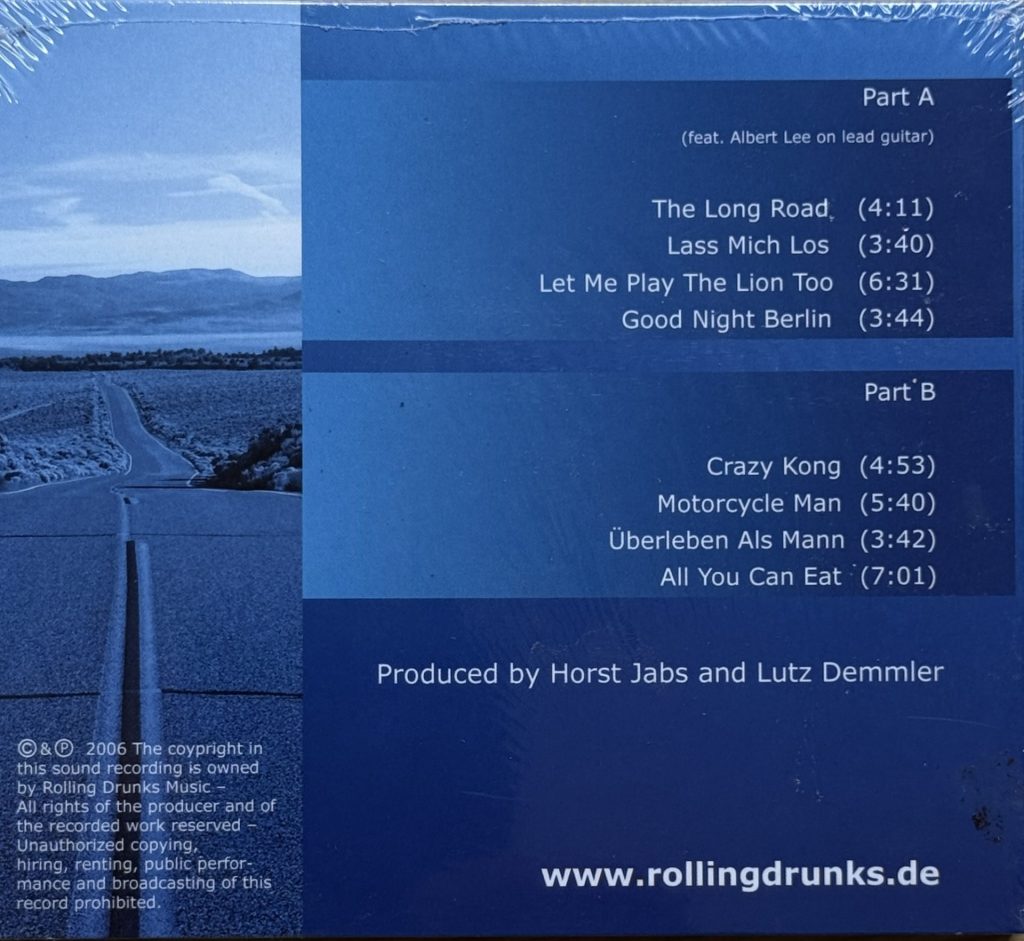 Rolling Drunks feat. Albert Lee - Pukka Blokes CD - RÜckseite mit Tracklist