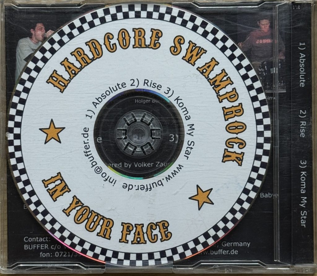 Buffer - Hardcore Swamprock in your face CD Rückseite mit Tracklisting