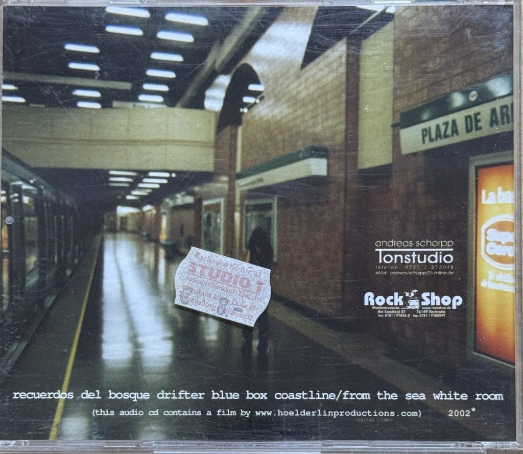 Ether & Sharks – Subway City Stations Sites And The Love Within CD Rückseite mit Tracklisting