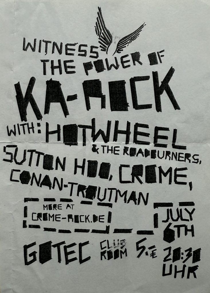 Witness - The Power of KA-ROCK with: HotWheel & the Roadrunners, Sutton Hoo, Crome, Conan-Trautman, im Gotec, Gablonzer Straße 11, 76185 Karlsruhe