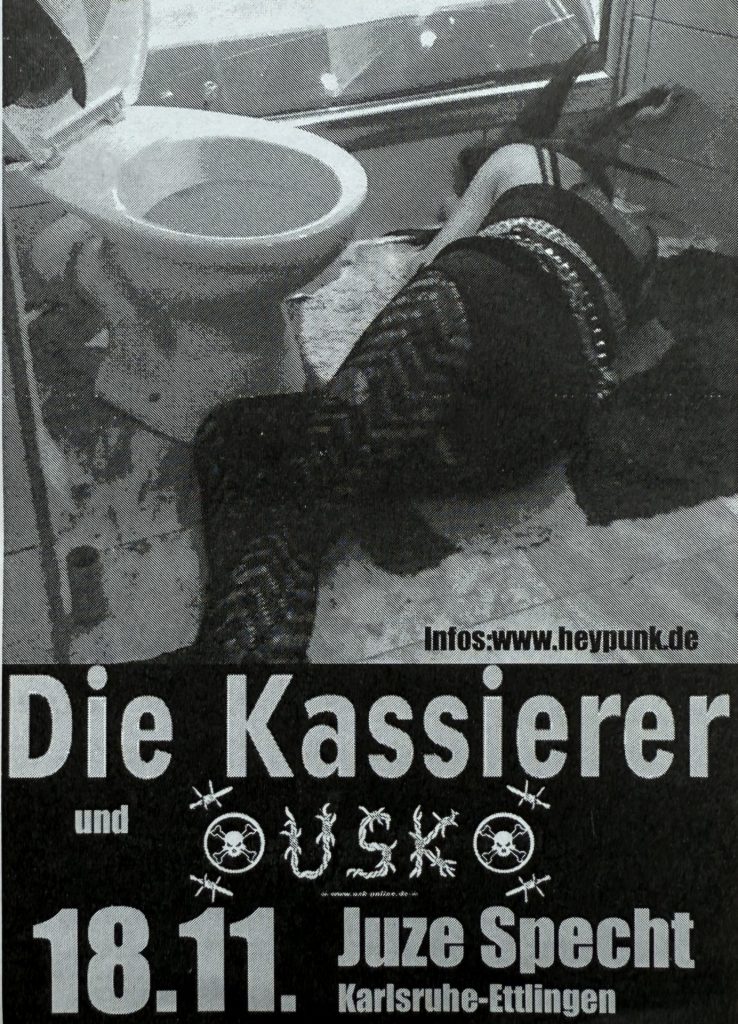 Jugendzentrum Specht, Karlsruhe Ettlingen, Rohrackerstraße 24, Die Kassierer und USK