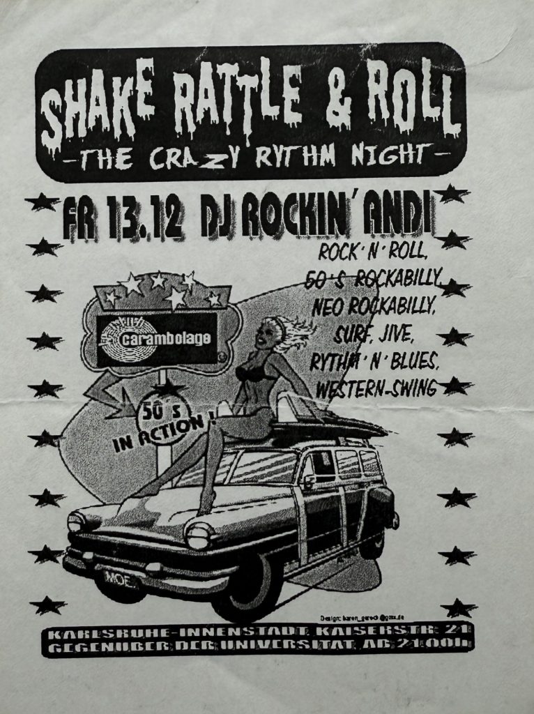 Carambolage, Kaiserstraße 21, Karlsruhe, Shake Rattle & Roll - The crazy rhythm night - 13.12. DJ Rockin' Andi