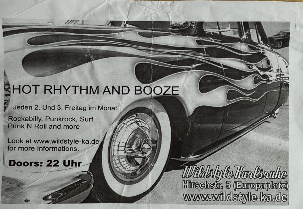 Wildstyle Karlsruhe, Hirschstraße 5, Hot Rhythm and Booze, Jeden 2. und 3. Freitag im Monat (Rockabilly, Punkrock, Surf, Punk N Roll and more)