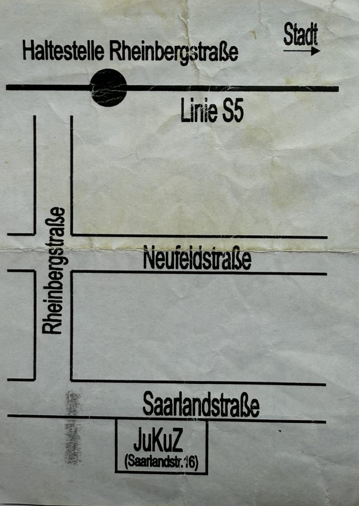 JuKuz Knielingen, Konzert mit Evergreen Terrace & Fat Cat got hot 08.11.2000 - Rückseite