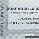 Duke Robillard & Band - Stomp the Blues - Tonight am 02.03.2010 um 20:30 Im Jubez, Karlsruhe
