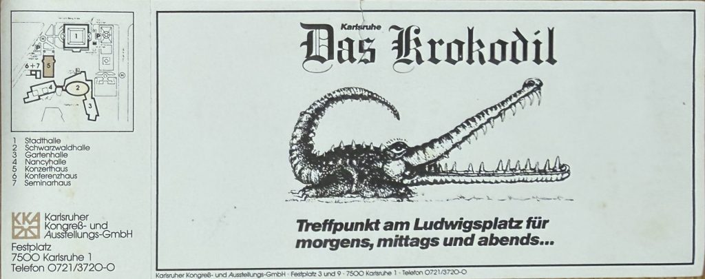 Marcel Marceau - Die Kunst der Pantomime (letzte Solo-Tournee) im Karlsruher Kongreß- und Austellungszentrum im Konzerthaus Saal A am 20 Oktober 1988 - Rückseite