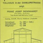 Franz Josef Degenhardt - am 20.10.1990 im Tollhaus in der Daimlerstraße 2 (mit Steve Baker, und Jan Reimer)