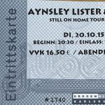 Aynsley Lister & Band - Still on Home Tour 2015, Di, 20.10.15, Beginn: 20:30 im Jubez Karlsruhe