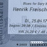 Blues for Gary by Henrik Freischlader am 25.04.2017 um 20:30 im Jubez Karlsruhe