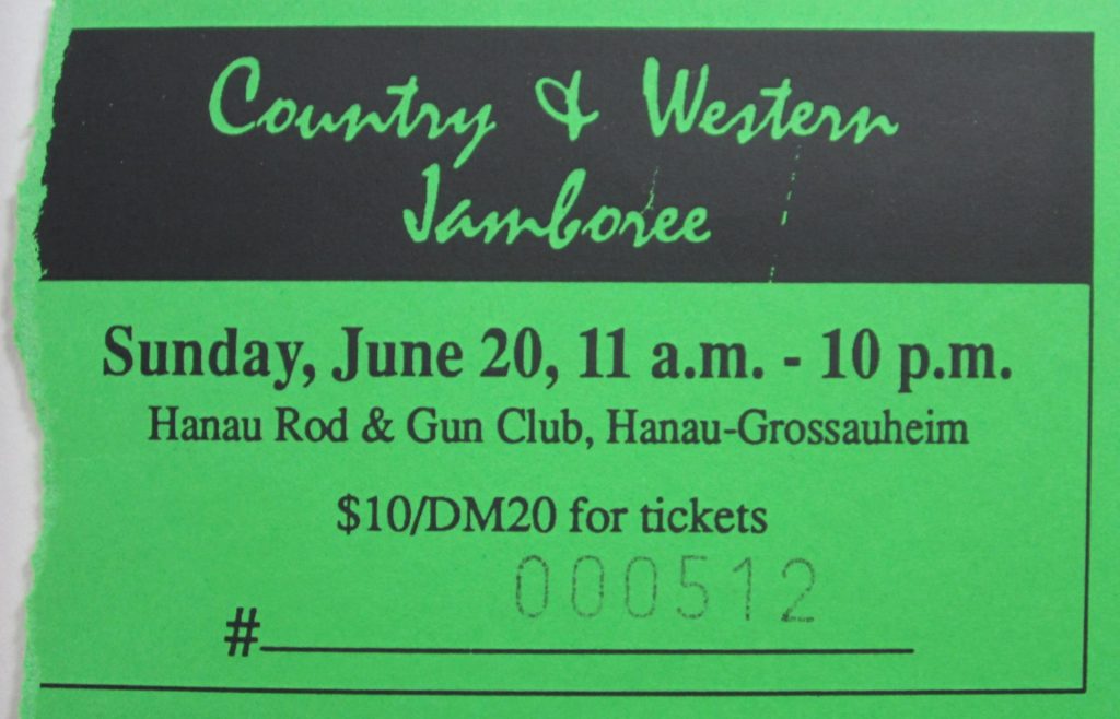 Desert Rose Band beim Country & Western Jamboree am Sonntag den 20 Juni 1993 um 11 a.m - 10 p.m im Hanau Rod & Gun Club, Hanau - Grossauheim (Scan von Werner Kühn - Koditek)