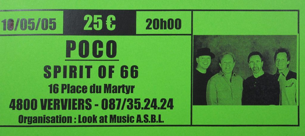 Poco "Spirit of 66" live in Verviers am 16.05.2005 (Scan von Werner Kühn - Koditek)