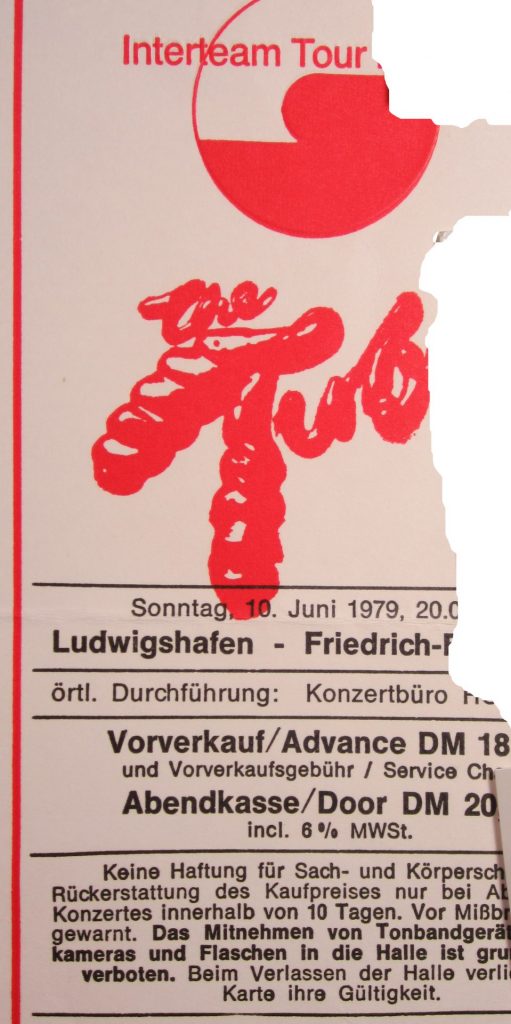 The Tubes in der Friedrich-Ebert-Halle in Ludwigshafen am 10 Juni 1979 (Scan von Werner Kühn - Koditek)