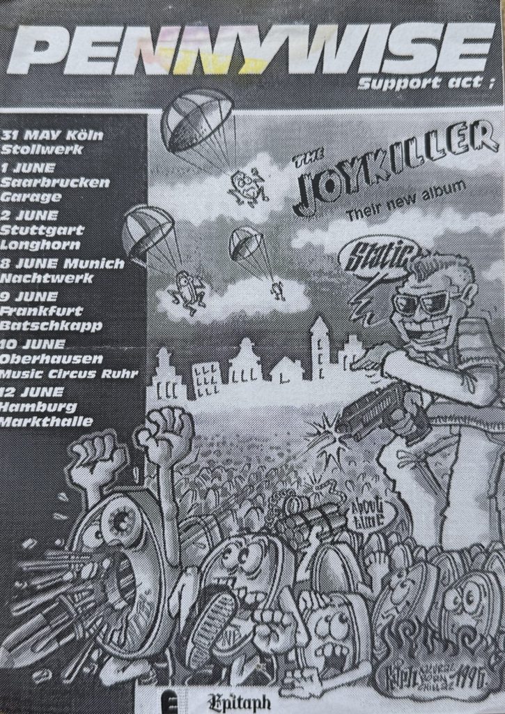 Pennywise im LKA Longhorn am 2 Juni 1996 (Flyer)