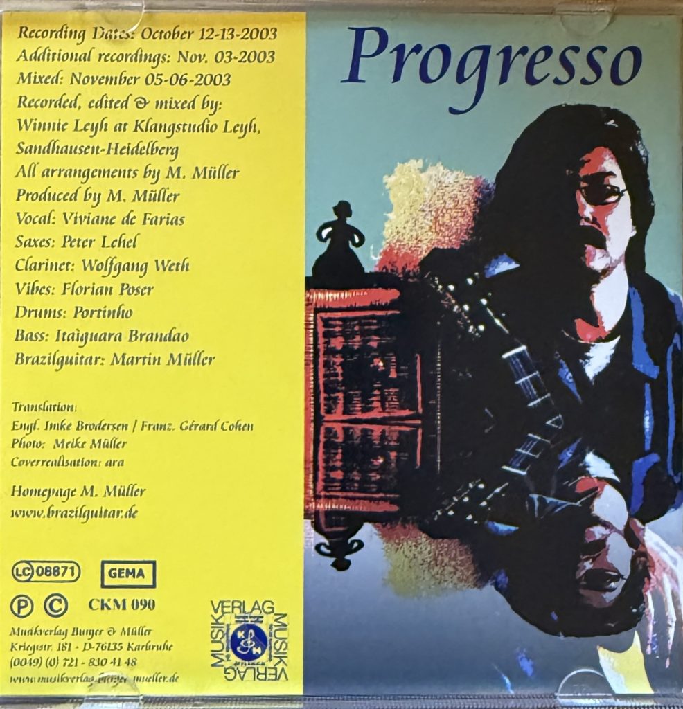 Martin Müller, Viviane de Farias, Peter Lehel - Progresso - CD Inlet