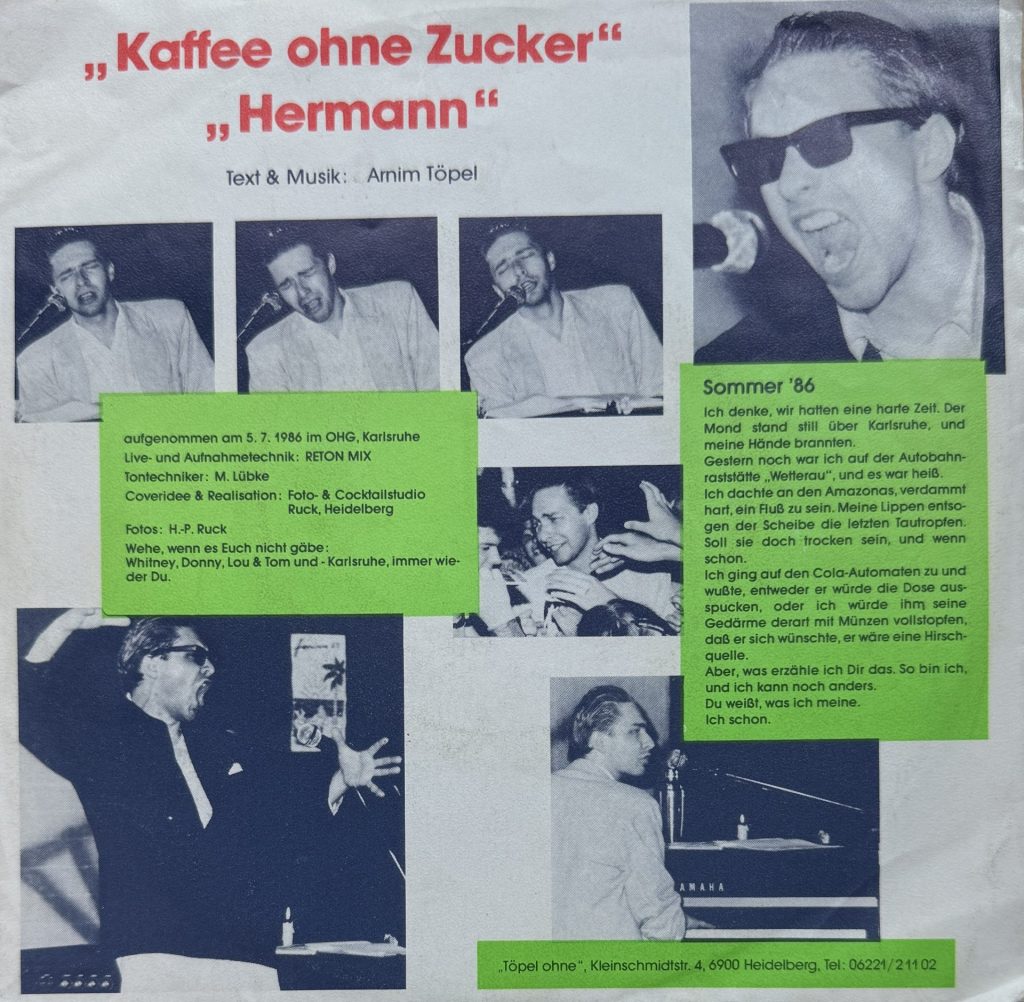 Armin Töpel - Die Live Scheibe - Töpel ohne - "Kaffee ohne Zucker" - "Hermann"