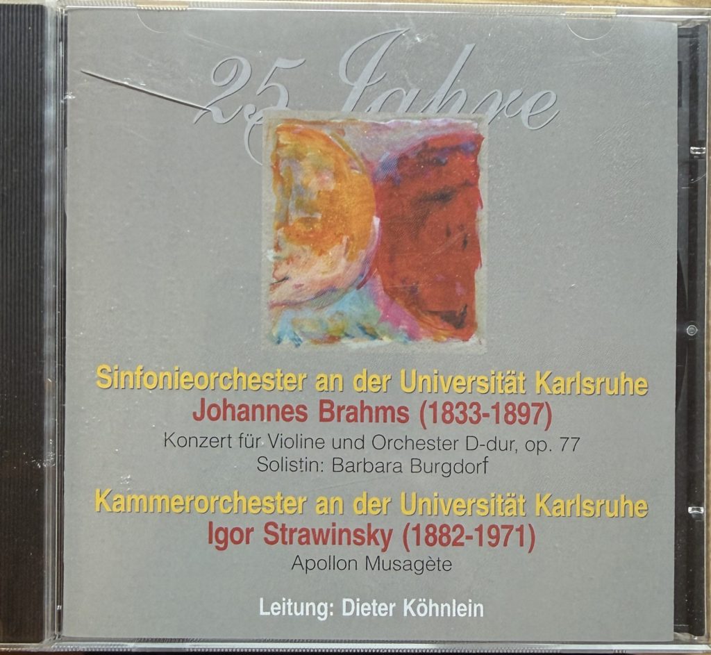 Sinfonieorchester und Kammerorchester an der Universität Karlsruhe , Leitung: Dieter Köhnlein - 25 Jahre