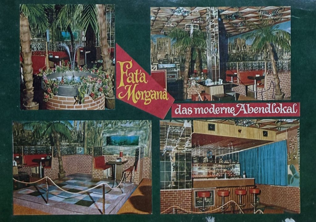 Fata Morgana - Das moderne Abendlokal - Besitzer : G.Klingenfuß , 6833 Kirrlach bei Bruchsal - Autobahnausfahrt Kronau - Kronauer Straße 56