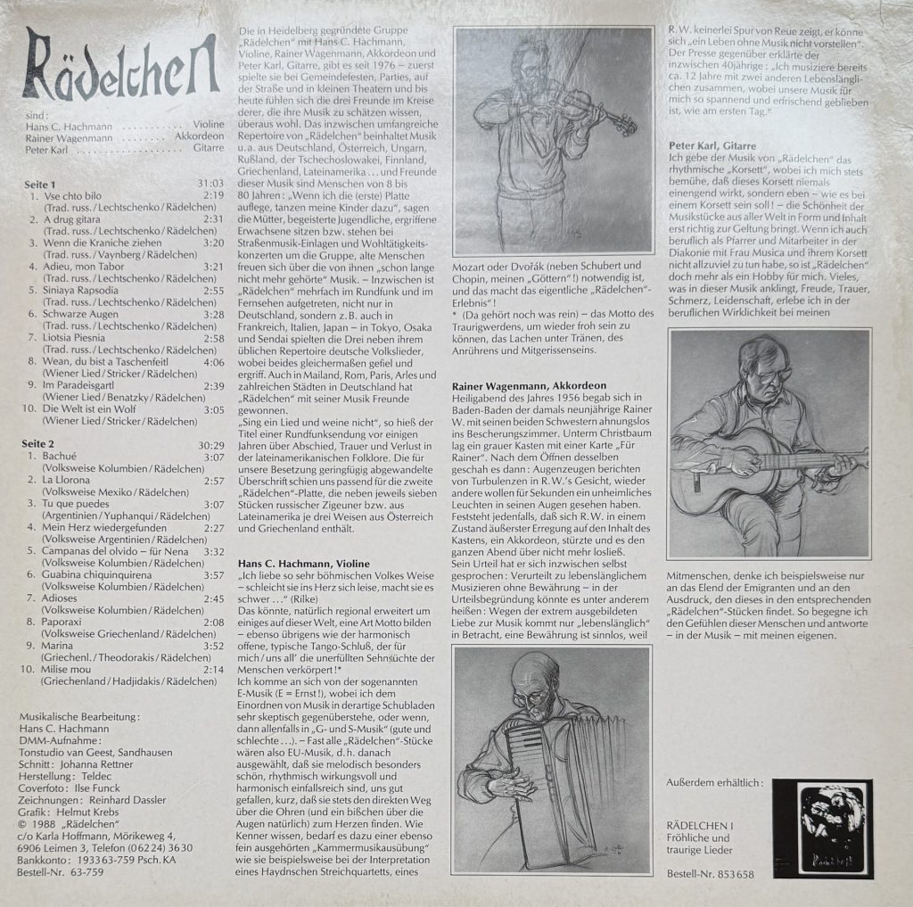 Rädelchen - Folge II - Spiel' ein Lied und weine nicht (Musik aus Russland, Wien, Lateinamerika und Griechenland)