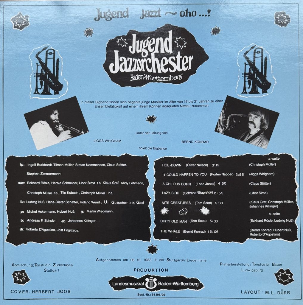 yJugend jazzt - oho - Jugend Jazzorchester Baden-Württemberg (unter der Leitung von Jiggs Whigham und Bernd Konrad)