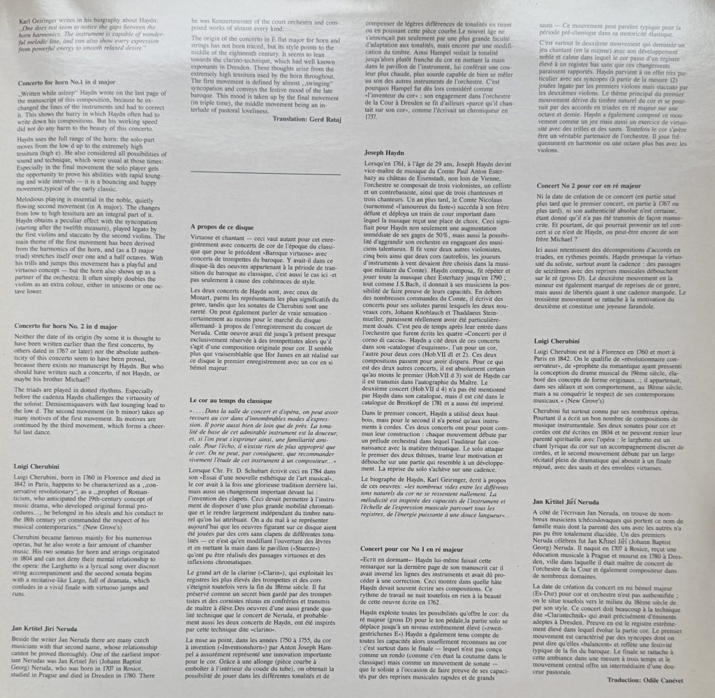 Classique Virtuos Ifor James Südwestdeutsches Kammerorchester Pforzheim - Konzerte für Horn & Kammerorchester Haydn, Cherubini, Neruda