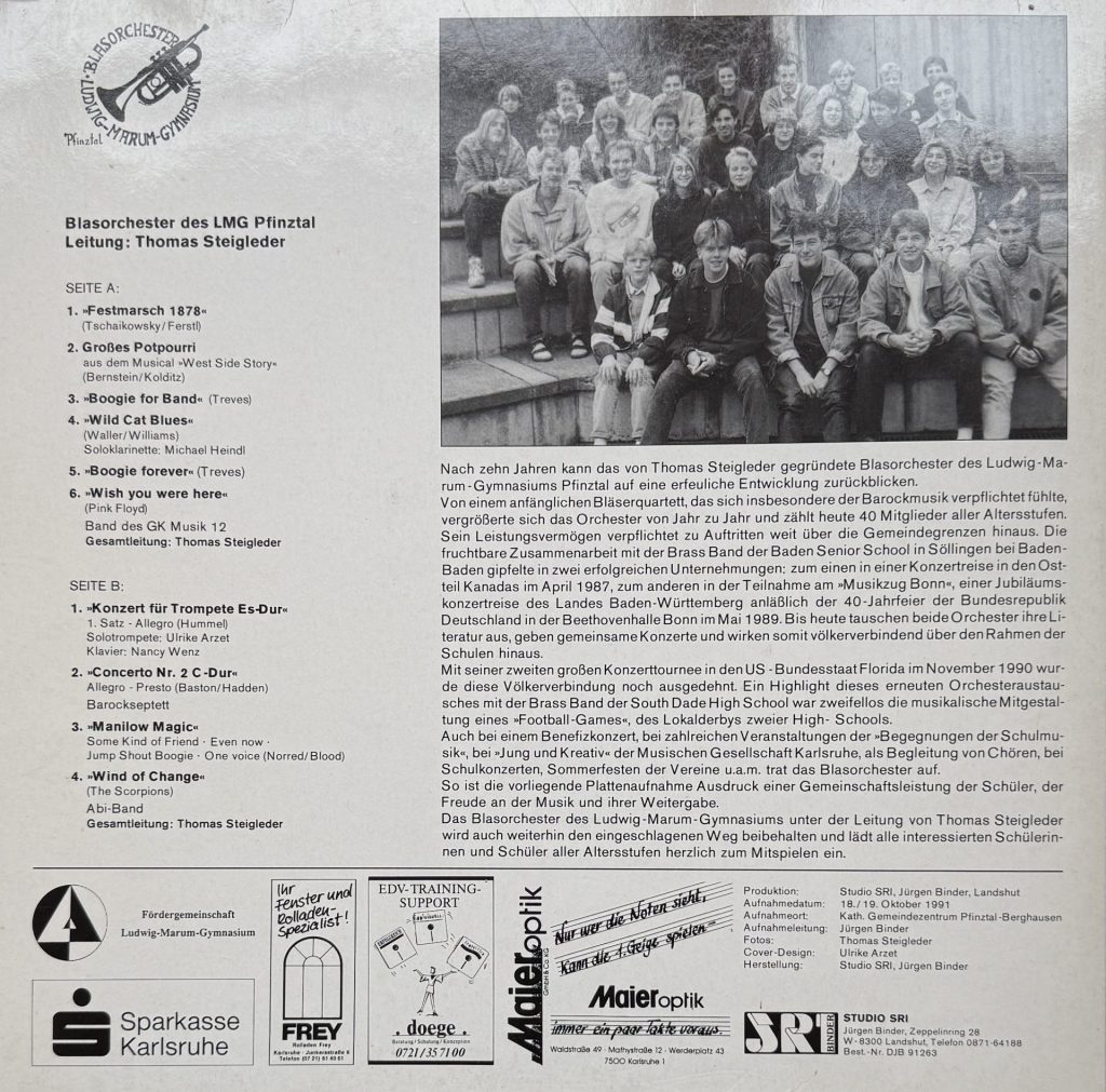 Blasorchester des Ludwig-Marum-Gymnasiums Pfinztal