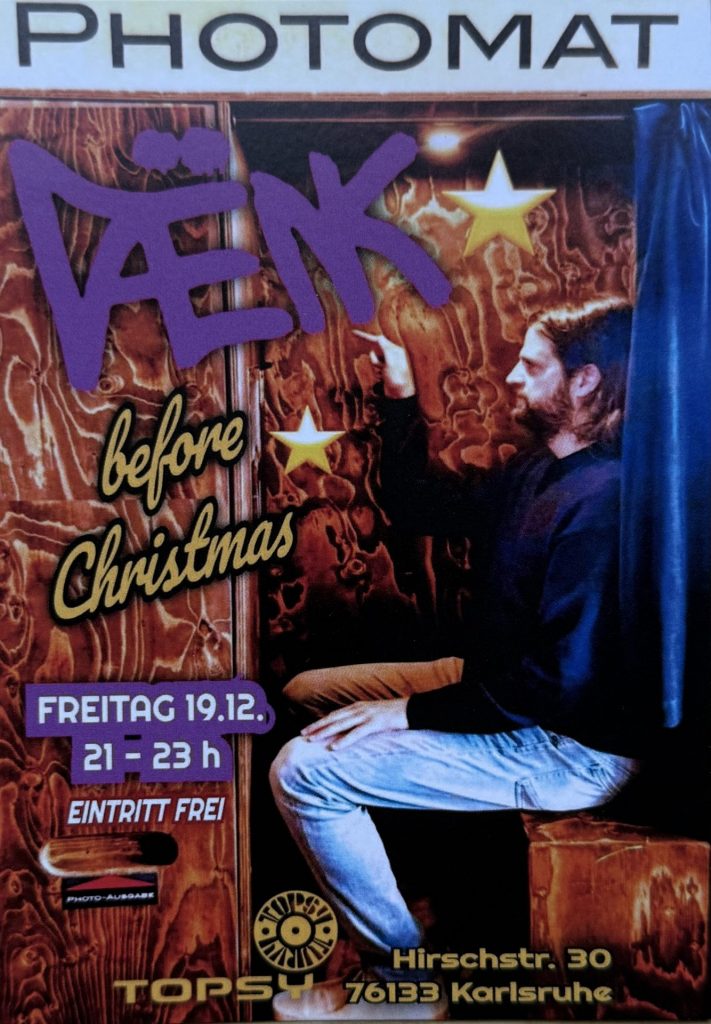 Daenk - Freitag 19.12. 21-23 Uhr im Topsy Karlsruhe Hirschstraße 30 76133 Karlsruhe