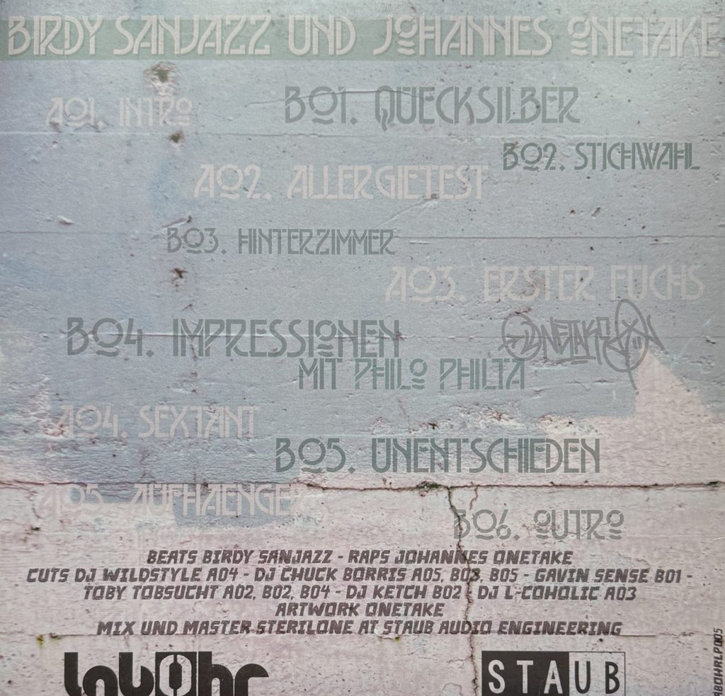 Birdy SanJazz - Johannes Onetake - Unten rum