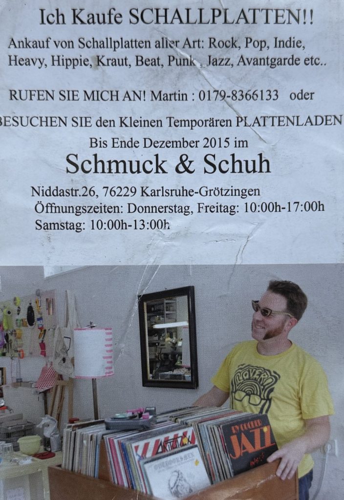 Ich kaufe Schallplatten - Flyer von Tex Dixigas (2015)