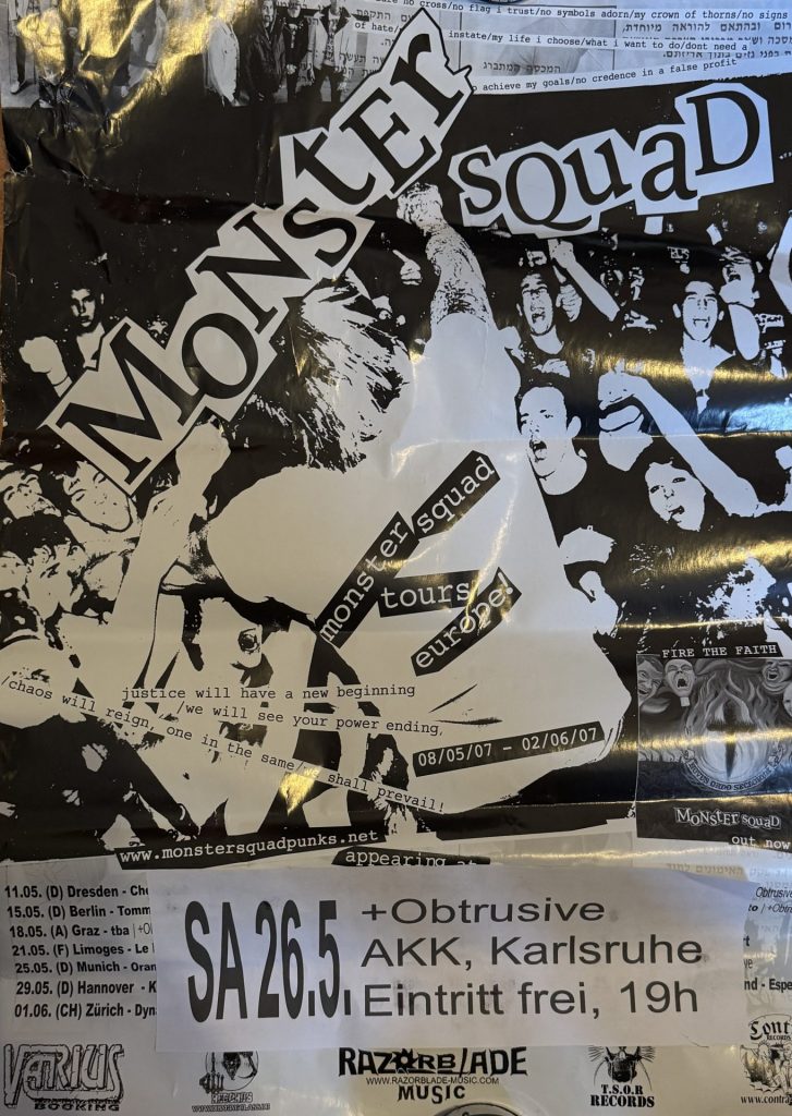 Monstersquad tour europe + Obtrusive im AKK, Karlsruhe am 26.05.