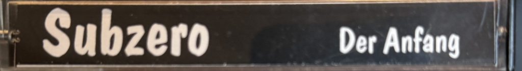 Subzero - Der Anfang - Cassette