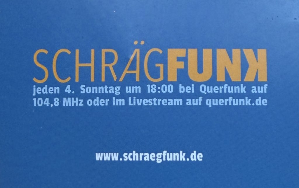 Schrägfunk - Flyer (Visitenkarte)