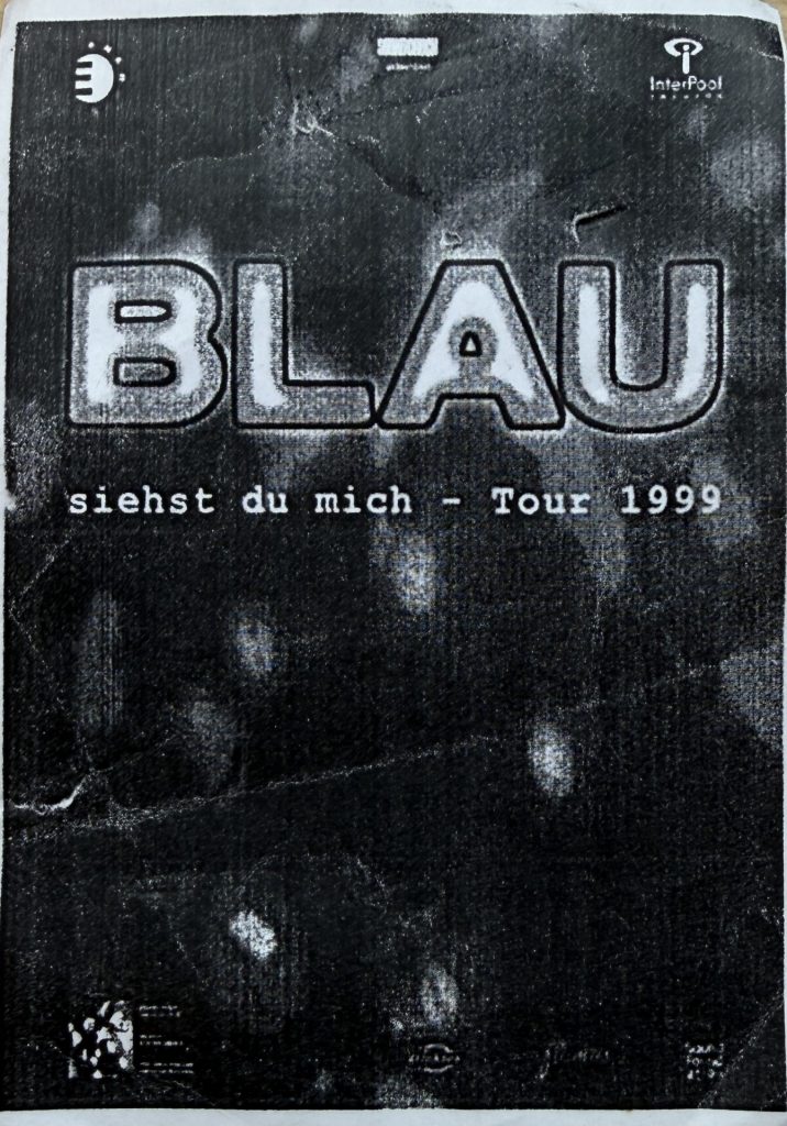 Blau - Siehst du mich - Tour 1999 (Promo-Karte)