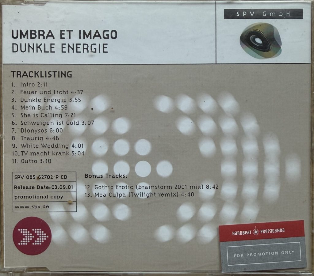 Umbra et imago - Dunkle Energie (Promotion copy)