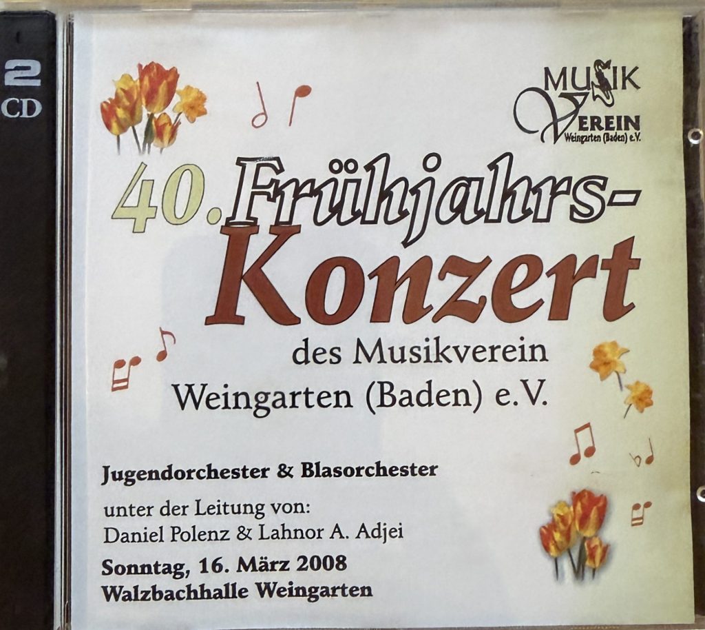 Musikverein Weingarten (Baden) e.V. Frühjahrskonzert Sonntag, 16. März 2008 Walzbachhalle Weingarten (Leitung: Daniel Polenz und Lahnor A. Adjei)