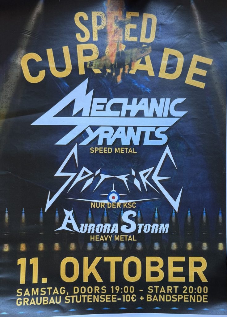 Speed Cursade mit den Mechanic Tyrants, Spitfire, Aurora Storm im Graubau Stutensee am 11.Oktober