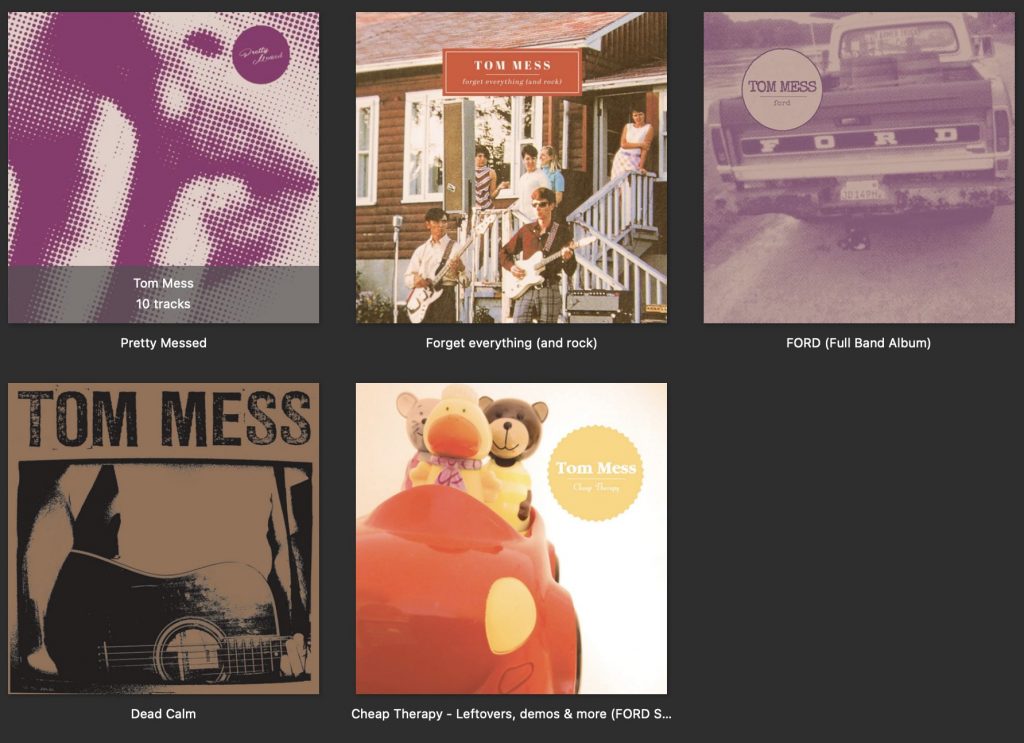 Diskografie von TOM MESS (Symbolfoto für eine der Bands, die als erstes Betrachtet werden)