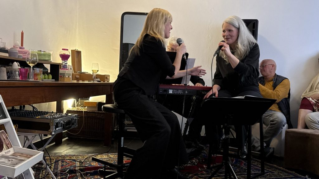 Sandie Wollasch, Klaus Wagenleiter, Sarah Lipfert im Laden Zwei am 07.03.2026