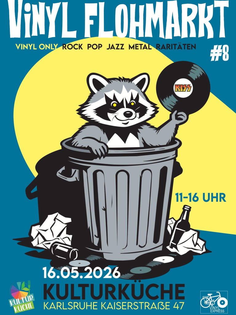 Vinylflohmarkt am 16.05.2026 in der Kulturküche Karlsruhe