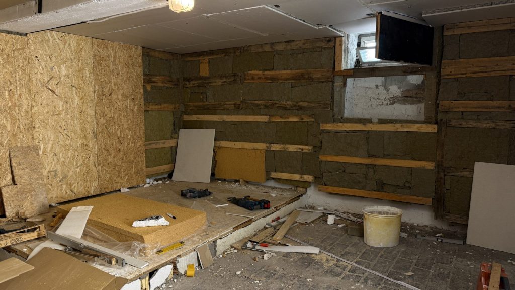 Proberaum von TOM MESS (im Bau) für das Projekt mit einer angeschlossenen Wohnung