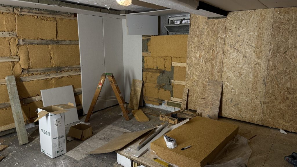 Proberaum von TOM MESS (im Bau) für das Projekt mit einer angeschlossenen Wohnung