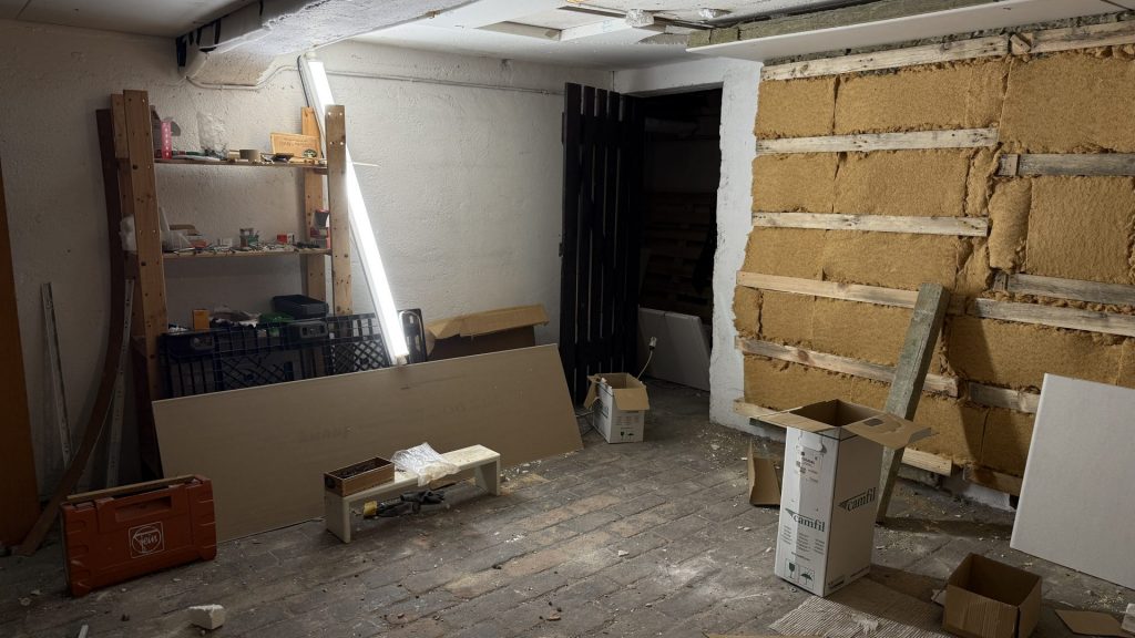 Proberaum von TOM MESS (im Bau) für das Projekt mit einer angeschlossenen Wohnung