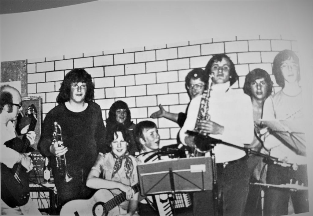 Manuela Seith in den Siebzigern in der Schülerband "Katastrophenorchester"