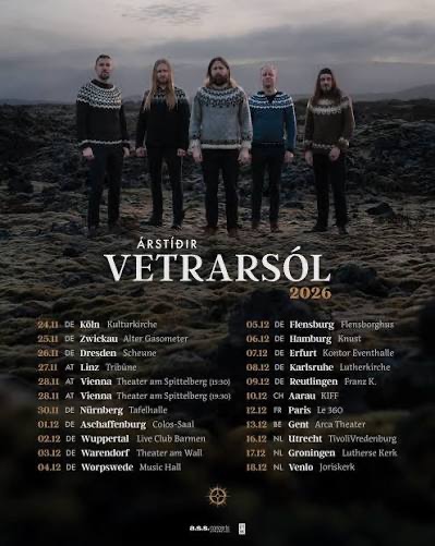 Ankündigung: ÁRSTÍÐIR Vetrarsól 09.12.2026 – Lutherkirche Karlsruhe (Veranstalter:NUN)