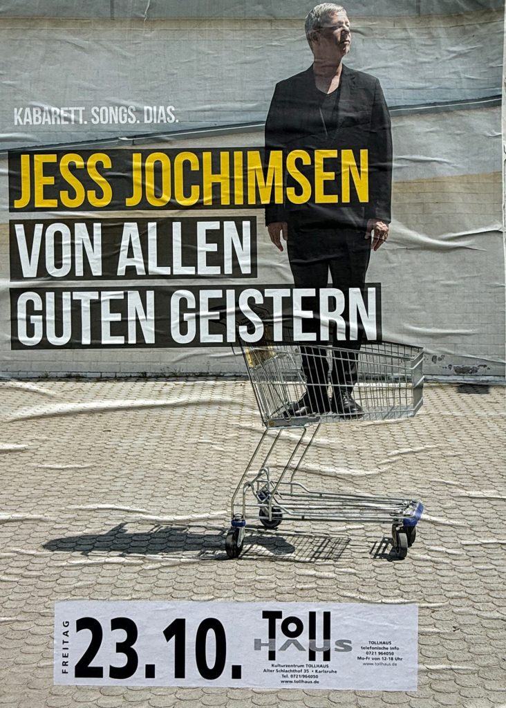 Jess Jochimsen - von allen guten Geistern - am 23.10.2026 - Tollhaus Plakat