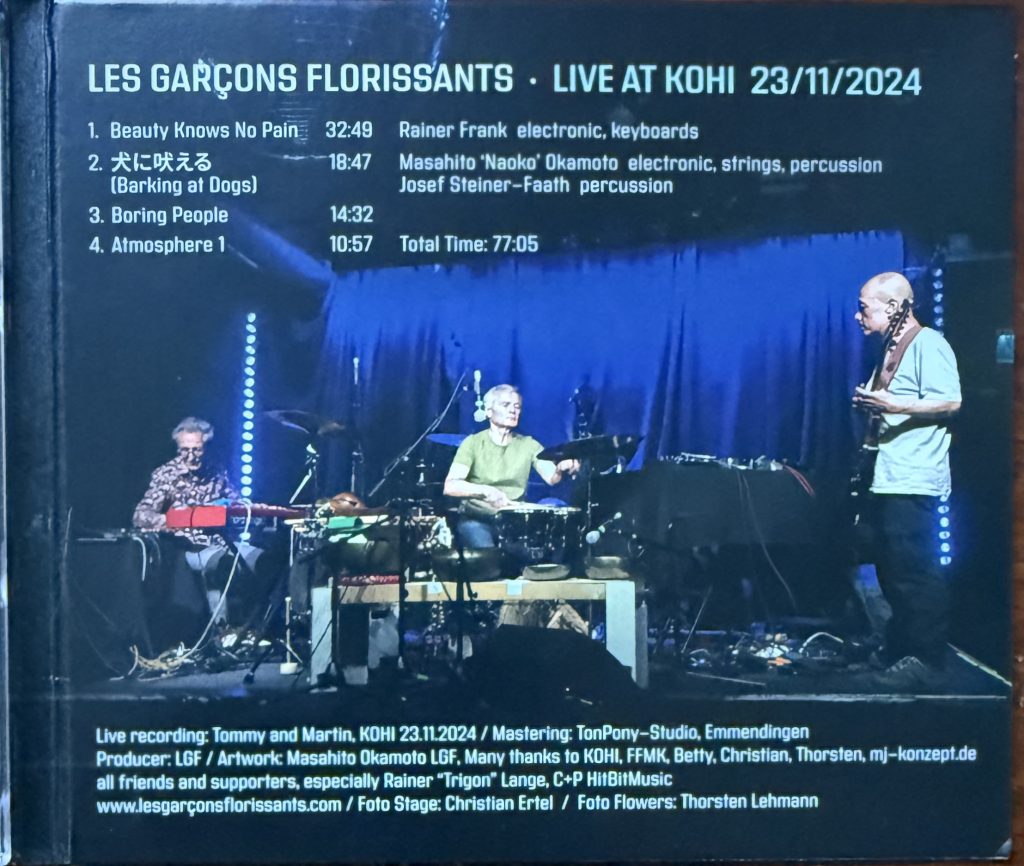 Les Garcons Florissantes - Live at KOHI - Innenseite - CD