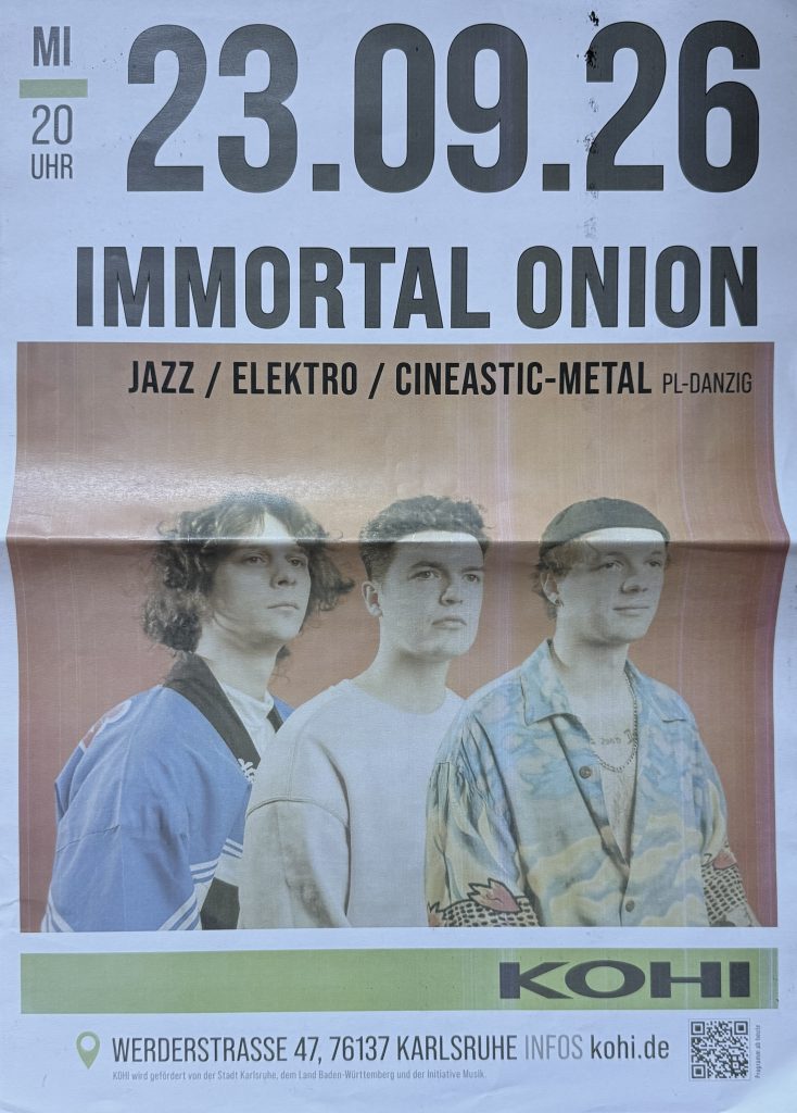 Immortal Onion im KOHI am 23.09.2026